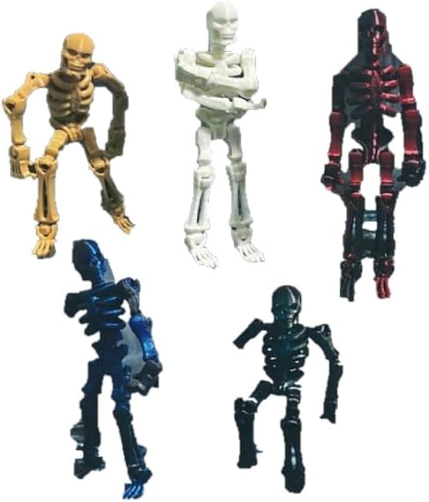 スケルトン アクションフィギュア Amazon | 超可動式 骸骨 アクションスケルトン [全5種セット